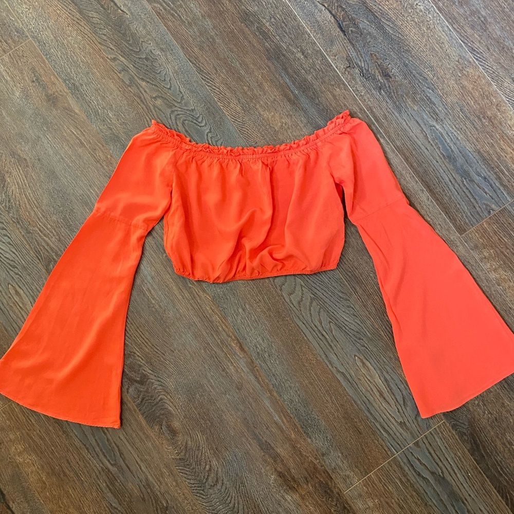 Forever 21 off the shoulder cropped top